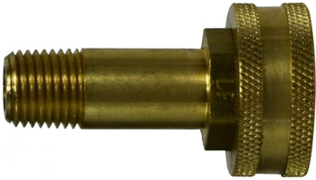 707420-1204 Midland Lead Free Barstock Garden Hose Fitting - Female x Male Swivel - 3/4" Female GHT x 1/4" Male NPTF - Brass