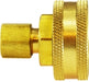 30050 (30-050) Midland Garden Hose Fittings - Swivel Compression x Female - 1/4" Compression x 3/4" Female GHT - Brass