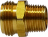 30058S Midland Garden Hose Fitting - Male x Male Rigid - 3/4" Male GHT x 1/2" Male NPTF (1/2" SWT) - Brass