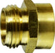 707480-1204 Midland Lead Free Barstock Garden Hose Fitting - Male x Female Rigid - 3/4" Male GHT x 1/4" Female NPTF - Brass