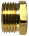 30068 (30-068) Midland Garden Hose Fitting - Male x Female Rigid - 3/4" Male GHT x 1/2" Female NPTF - Brass