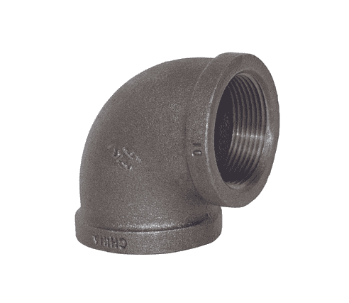 EL9038 Dixon 150# Iron NPT Threaded 90 deg. Threaded Elbow - 3/8" Female NPT