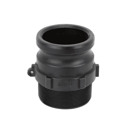 300FB Banjo Polypropylene Cam Lever Coupling - Part F - 3" Male Adapter x 3" MPT British Standard Pipe - Machined