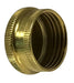 707404-12 Midland Lead Free Barstock Garden Hose Fitting - Garden Hose Cap - 3/4" Male GHT - Die Cast Brass