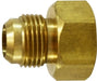 30133 (30-133) Midland Garden Hose FItting - Male x Female Rigid - 5/8" Male Flare x 3/4" Female GHT - Brass