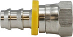 30230SS (30-230SS) Midland Push On Hose Barb - SAE/ JIC 45°/ 37° Female Swivel - 1/4" Hose ID x 1/4" Female BSPT - 316 Stainless Steel