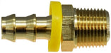 30392 (30392) Midland Push-On Fitting - Male Adapter - 3/8" Hose ID x 3/4" Male NPTF - Brass