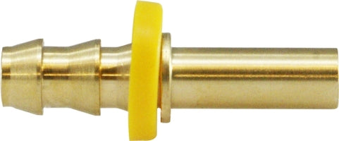 30294 (30-294) Midland Push On Hose Barb Fitting - Rigid Tube Adapter - 3/8" Hose ID x 3/8" Tube OD - Brass