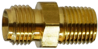 32437 (32-437) Midland Welding Hose Fitting - Right Hand 9/16-18 #122RWA - Welding Hose Connector - 3/8"-18 Size - Brass