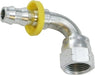 30486 (30-486) Midland Push On Hose Barb - SAE/JIC 37°/45° Female Swivel 90° Elbow - 1-1/16-12 UNF Thread - 3/4" Hose ID x 3/4" Female 37°/45° - Zinc Plated Steel