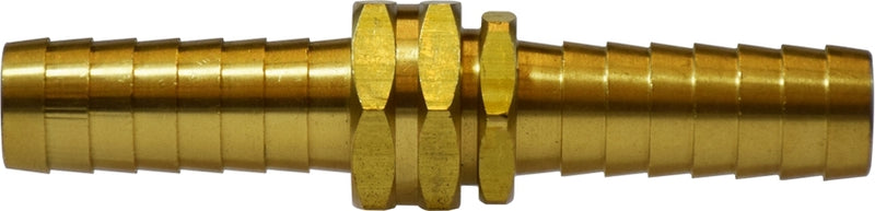 30517 (30-517) Midland Garden Hose Fitting - Coupling Set (2" Shank) - 5/8" Hose Barb x 5/8" Female GHT - Brass