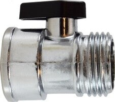 30631 (30-631) Midland Garden Hose Valve - Hose Shut-Off with One Lever - 3/4" Female GHT x 3/4" Male GHT - Zinc Alloy