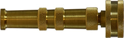 30638 (30-638) Midland Garden Hose Nozzle - 4" Crossed Pattern Nozzle - 3/4" Female GHT - Brass