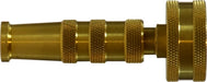 30640 (30-640) Midland Garden Hose Nozzle - 3" Crossed Pattern Nozzle - 3/4" Female GHT - Brass