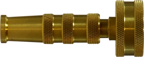 30640 (30-640) Midland Garden Hose Nozzle - 3" Crossed Pattern Nozzle - 3/4" Female GHT - Brass