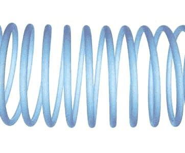 3098-0500 by Jason Industrial | FDA Banding Coil | Clockwise | Fits 5" Hose ID | Coil Length: 10" | PVC