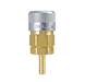 310-4604 ZSi-Foster Quick Disconnect 310 Series 3/8" Automatic Socket - 1/4" ID - Hose Stem - Brass/Steel