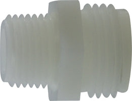 31058 (31-058) Midland Garden Hose Fitting - Adapter - 3/4" Male GHT x 1/2" Male Pipe - White Nylon