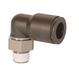 31095308 Legris Nylon/Nickel-Plated Brass Push-In Fitting - Male Swivel Elbow - 1/8" Tube OD x 1/16" Male NPT