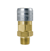 310M-4304NP ZSi-Foster Quick Disconnect 310 Series 3/8" Manual Socket - 1/4" MPT - Brass/Steel
