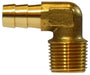 32319 (32-319) Midland Forged Hose Barb 90° Elbow - 1" Hose ID x 1" Male NPTF - Brass