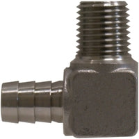 32311SS (32-311SS) Midland Hose Barb 90° Elbow - 1/2" Hose ID x 1/2" Male NPT - 316 Stainless Steel 