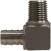 32041SS (32-041SS) Midland Hose Barb 90° Elbow - 3/8" Hose ID x 1/4" Male NPT - 316 Stainless Steel 