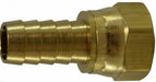 32394 (32-394) Midland Dual 45°/ 37° Flare Swivel Hose Barb (Crimp Style) - 5/8" Hose ID x 5/8" Female Flare Swivel - Brass