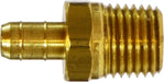 32150 (32-150) Midland Barb for Plastic Tubing - Male Adapter Pipe - 1/4" Tube OD x 1/8" Male Pipe - Brass