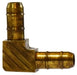 32170 (32-170) Midland Barb for Plastic Tubing - 90° Elbow - 1/4" Tube OD - Brass