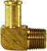 32194 (32-194) Midland Fuel Hose Barb - Bubble Barb - 1/2" Hose ID x 1/4" Male Pipe - Brass