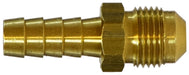 32081 (32-081) Midland Hose Barb 45° Flare Adapter - 1/4" Hose ID x 1/4" Male 45° Flare - Brass