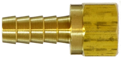 32327 (32-327) Midland Female 45° Flare Swivel Hose Barb - 5/16" Hose ID x 3/8" Female 45° Flare - Brass