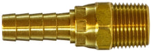 32329 (32-329) Midland Swivel Male Adapter (Crimp Style) - 3/16" Hose ID x 1/8" Male NPTF - Brass