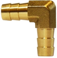 32418 (32-418) Midland Hose Barb 90° Elbow - 1/2" Hose ID x 1/4" Hose ID - Brass