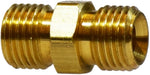 32461 (32-461) Midland Ballseat Union - 1/4" Male NPSM x 1/4" Male NPSM - Brass