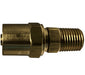 32746 (32-746) Midland Reusable Male Fitting - 1/2" Hose ID - 7/8" Hose OD - 1/2" Male NPTF - Brass