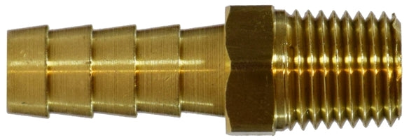 32307 (32-307) Midland Male Rigid Adapter - 1" Hose ID x 1/2" Male NPTF - Brass (Not Lead Free)