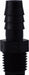 33012B (33-012B) Midland Plastic Pipe Fitting - Male Adapter - 3/8" Hose Barb x 1/4" Male Pipe - Black Polyethylene