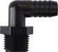 33316P (33-316P) Midland Plastic Pipe Fitting - 90° Male Elbow - 1" Hose Barb x 1" Male Pipe - Polypropylene