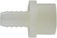 33058W (33-058W) Midland Plastic Pipe Fitting - Female Adapter - 3/8" Hose Barb x 1/4" Female Pipe - White Nylon