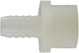 33060W (33-060W) Midland Plastic Pipe Fitting - Female Adapter - 3/8" Hose Barb x 1/2" Female Pipe - White Nylon