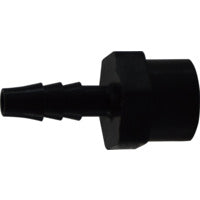 33053B (33-053B) Midland Plastic Pipe Fitting - Female Adapter - 1/4" Barb x 1/4" Female Pipe - Black Polyethylene