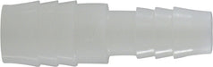 33407W (33-407W) Midland Plastic Pipe Fitting - Reducing Splicer - 1/2" Hose Barb x 1/4" Hose Barb - White Nylon