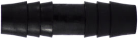 33097B (33-097B) Midland Plastic Pipe Fitting - Splicer - 5/8" Hose Barb x 5/8" Hose Barb - Black Polyethylene