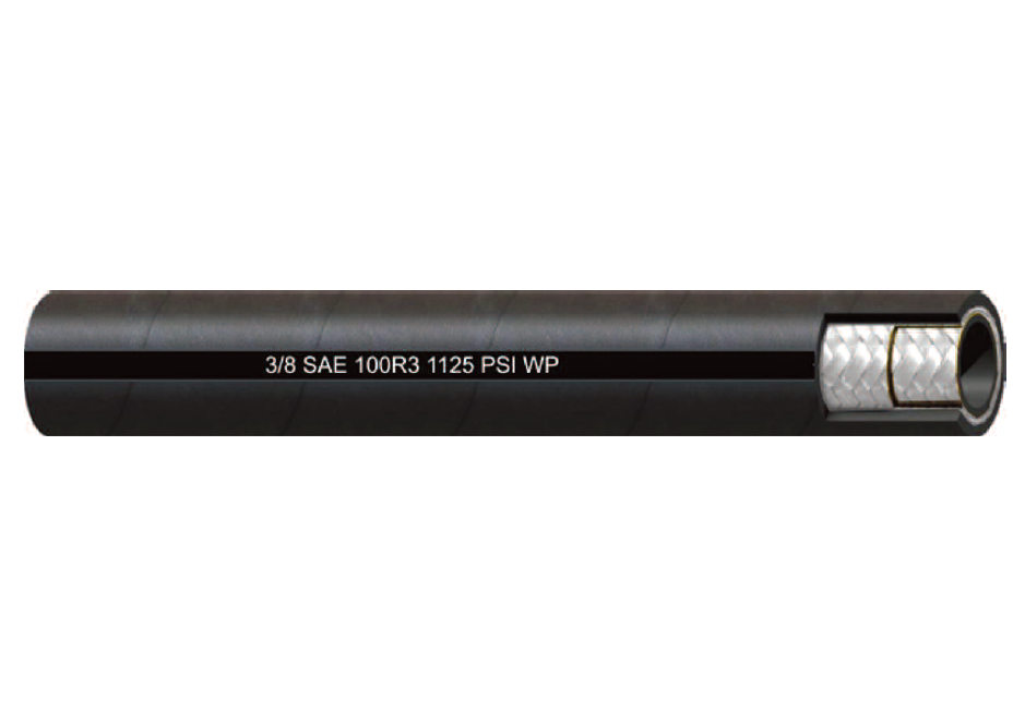 3/8" 3319A Couplamatic Medium Pressure Hydraulic Hose with Two Rayon Braids (SAE 100R3) - 3/8" ID - 500ft