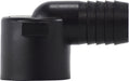 33344P Midland Plastic Pipe Fitting - 90° Female Elbow - 5/8" Hose ID x 3/4" Female Pipe - Black Polyethylene