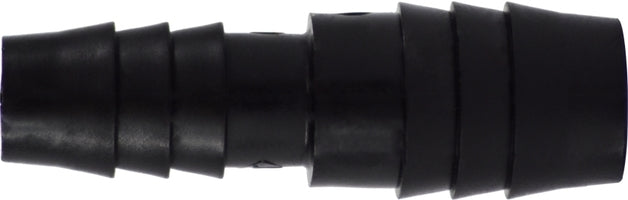 33408B (33-408B) Midland | Plastic Pipe Fitting | Reducing Splicer | 1/2" Hose Barb x 3/8" Hose Barb | Black Polyethylene