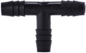 33437B (33-437B) Midland Plastic Barb Fitting - Tee - 3/4" Hose Barb x 3/4" Hose Barb x 3/4" Hose Barb - Black Polyethylene