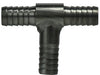 34562T Midland Beverage Fitting - Thinwall Hose Barb Tee - 1/4" Hose ID x 1/4" Hose ID x 1/4" Hose ID - 304 Stainless Steel